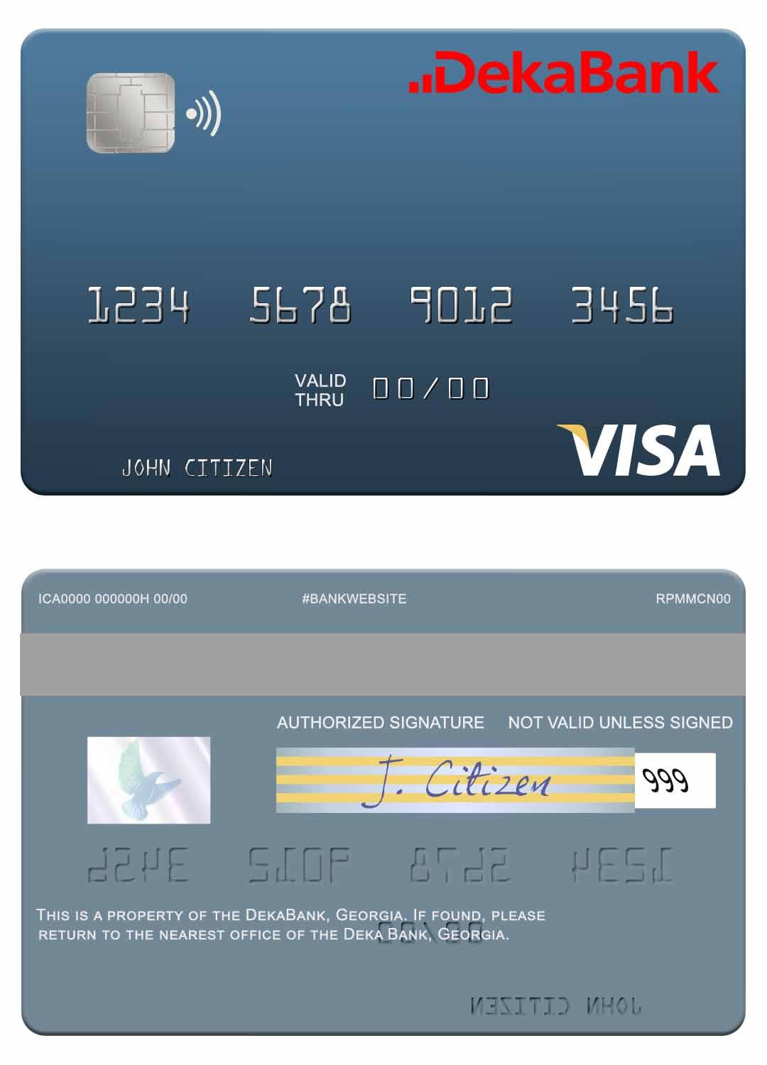 Germany Deka Bank visa debit card